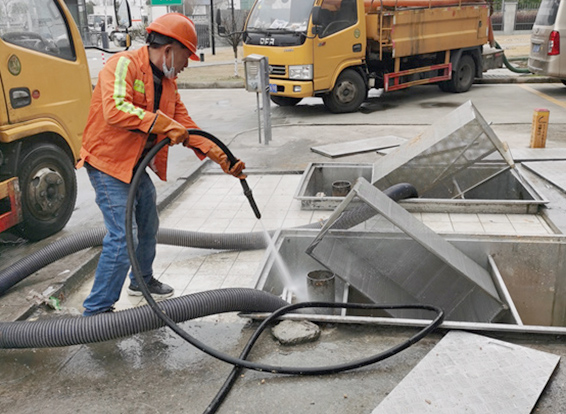 横栏镇隔油池清理